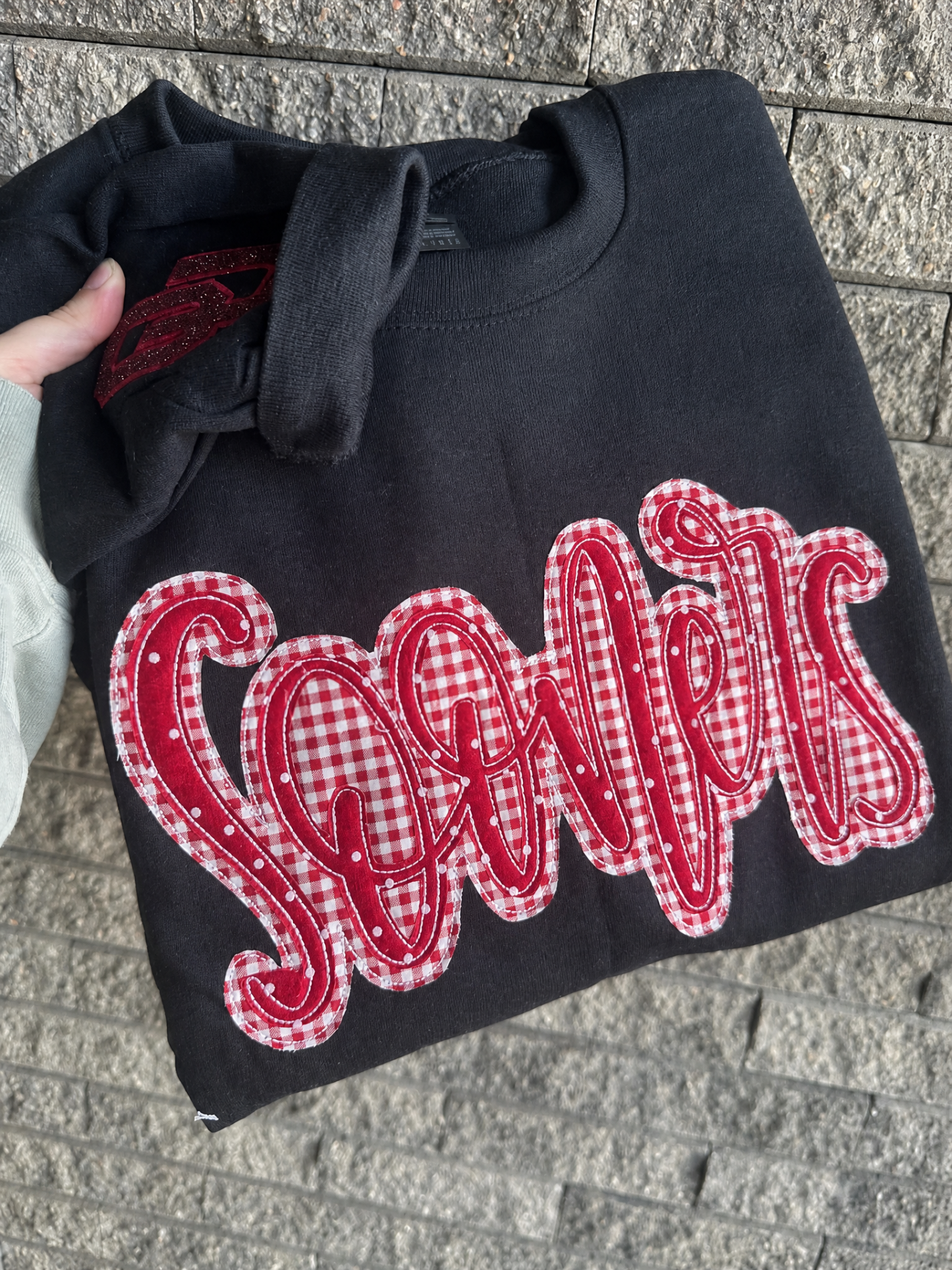 Mascot Sweatshirt/tshirt, Appliqué Crewneck, Gameday Spirit Wear, Cozy College Sweater