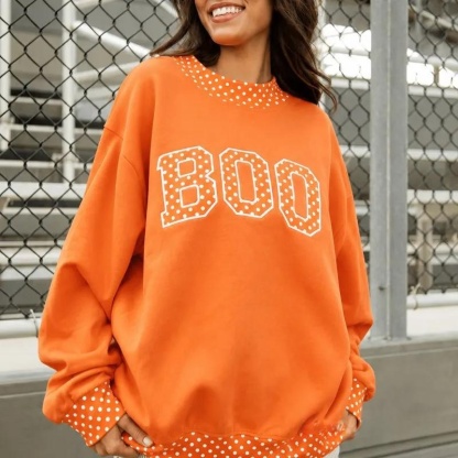 Custom Gingham Patchwork Embroidery College Team Polka Dot Check MockNeck Pullover