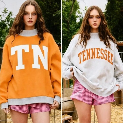 Personalized Custom College Team Game Day Dual Colored Reversible Mockneck Pullover