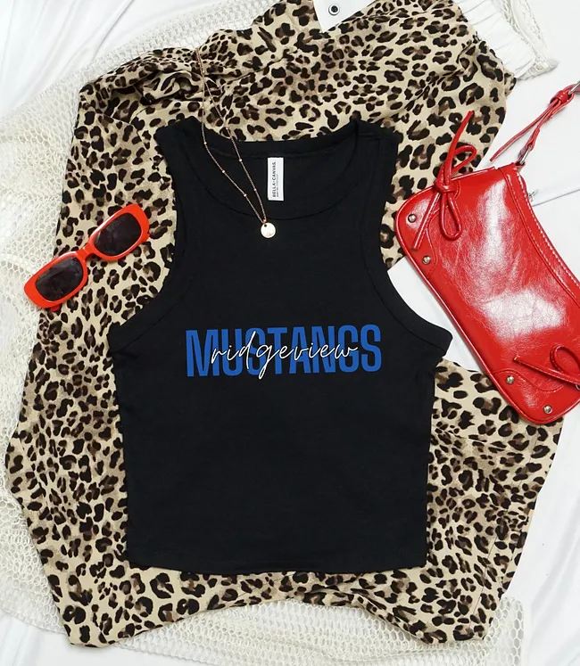 Custom School Team Mascot Tank Top | Personalized College Game Day Spirit Shirt | Football Tailgate Outfit
