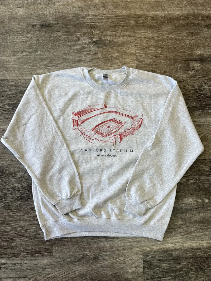 Custom Stadium Sweatshirt, Personalized College Stadium Crewneck
