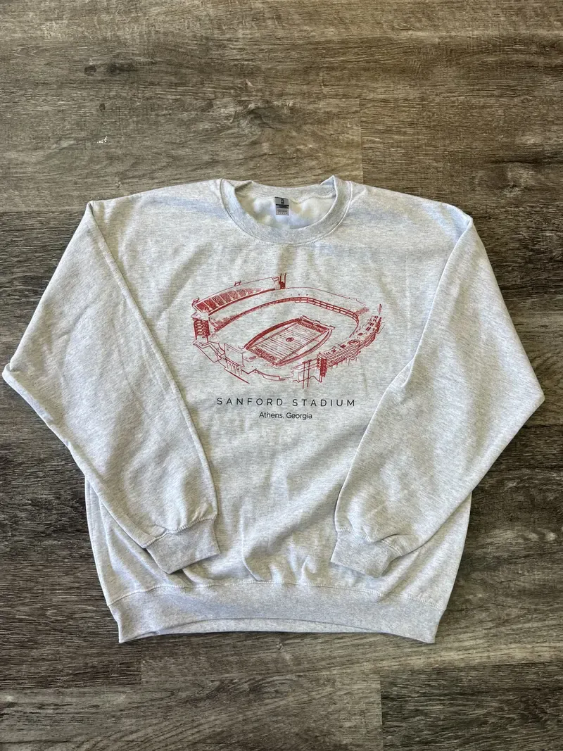 Custom Stadium Sweatshirt, Personalized College Stadium Crewneck