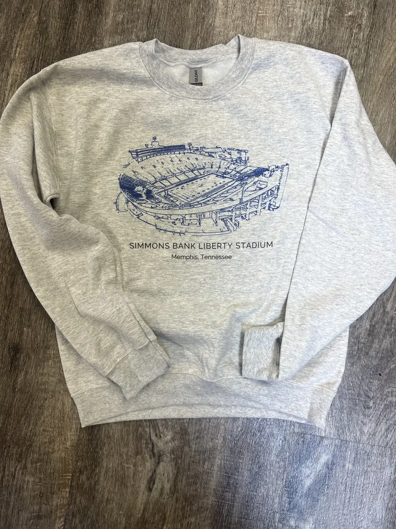 Custom Stadium Sweatshirt, Personalized College Stadium Crewneck
