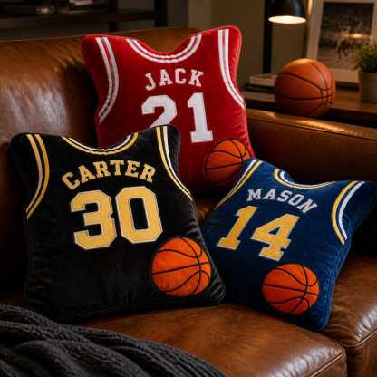 Personalized BasketballJersey Pillow Custom Name NumberPlush Cushion Sports Room Decor Gift,Jersey Pillow,Custom Jersey Pillow