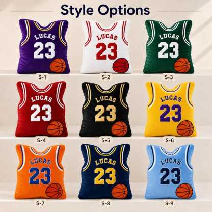 Personalized BasketballJersey Pillow Custom Name NumberPlush Cushion Sports Room Decor Gift,Jersey Pillow,Custom Jersey Pillow