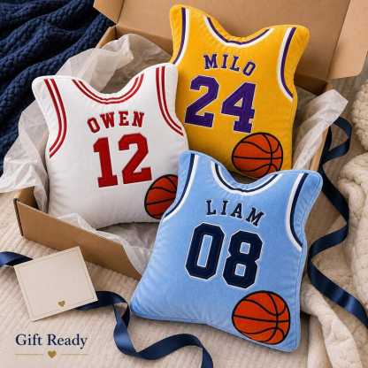 Personalized BasketballJersey Pillow Custom Name NumberPlush Cushion Sports Room Decor Gift,Jersey Pillow,Custom Jersey Pillow
