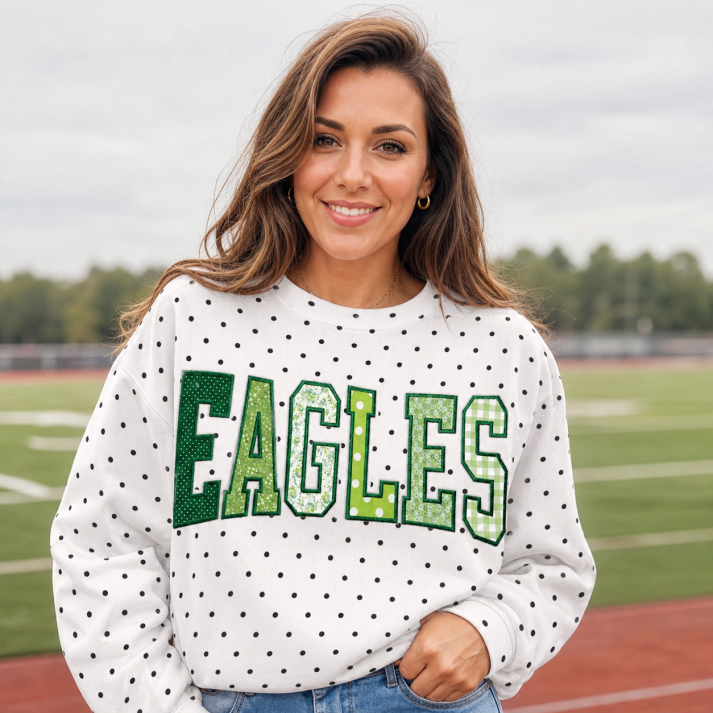 Custom Team Polka Dot Sweatshirt