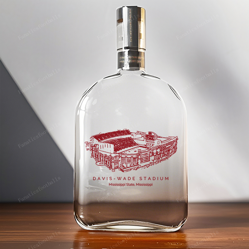 Davis Wade Stadium-Mississippi State Bulldogs Whiskey Bottles