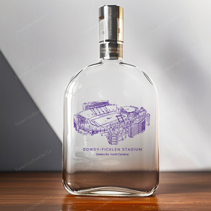 Dowdy-Ficklen Stadium- East Carolina Pirates Whiskey Bottles