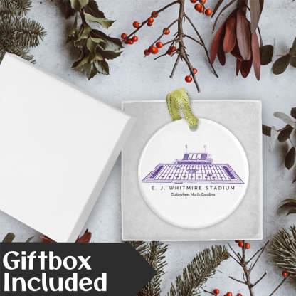 E. J. Whitmire Stadium College Football Ceramic Christmas Ornament