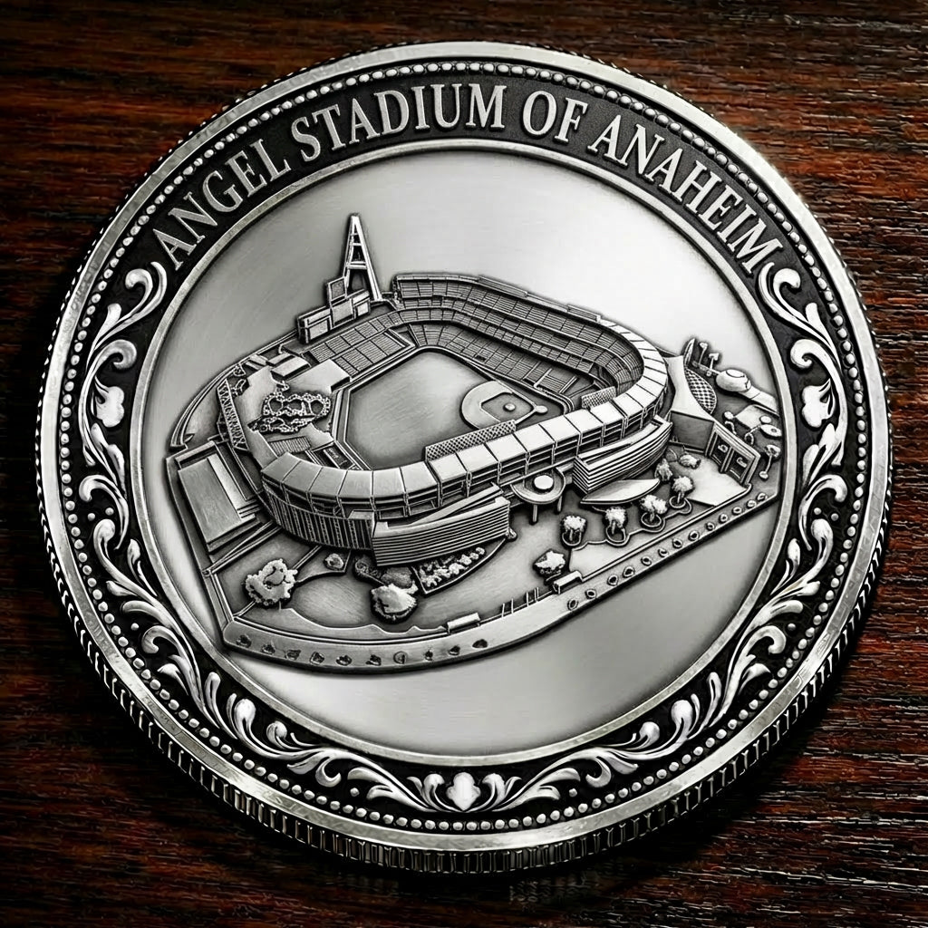 Custom Stadium Commemorative Coin Angel Stadium of Anaheim - Los Angeles Angels baseball Commemorative Coin