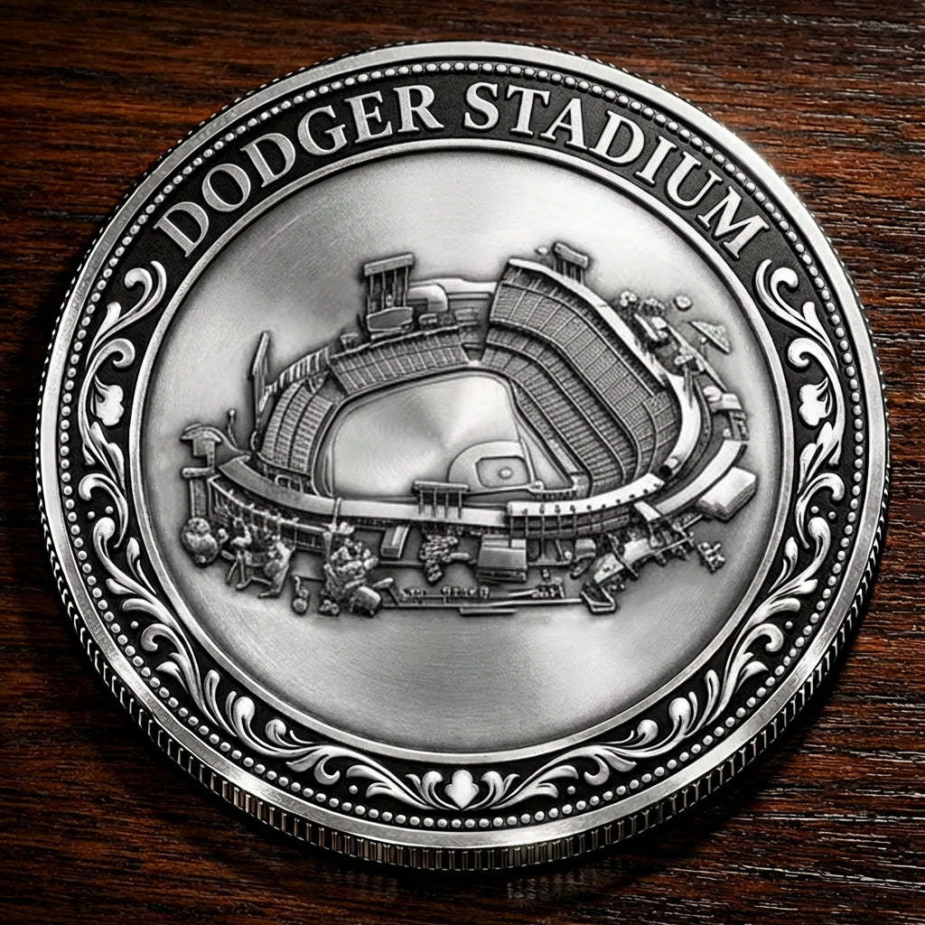 Custom Stadium Commemorative Coin Dodger Stadium - Los Angeles Dodgers baseball Commemorative Coin