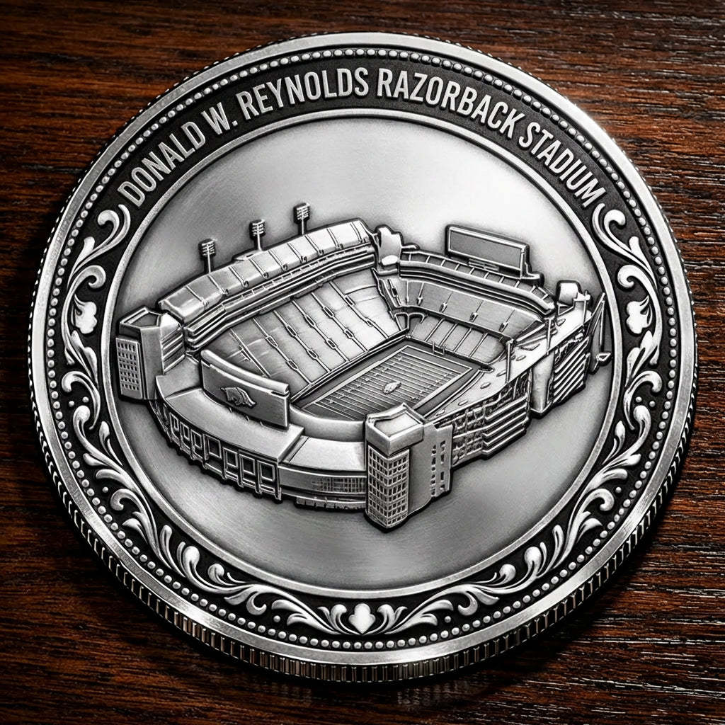 Custom Stadium Commemorative Coin Donald W. Reynolds Razorback Stadium - Arkansas Razorbacks football, College Football Commemorative Coin