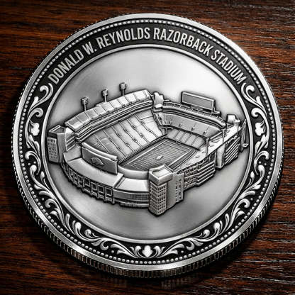 Custom Stadium Commemorative Coin Donald W. Reynolds Razorback Stadium - Arkansas Razorbacks football, College Football Commemorative Coin