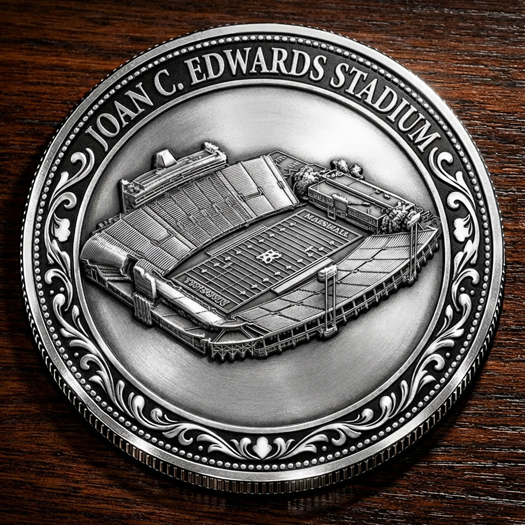 Custom Stadium Commemorative Coin Joan C. Edwards Stadium - Marshall Thundering Herd football, College Football Commemorative Coin