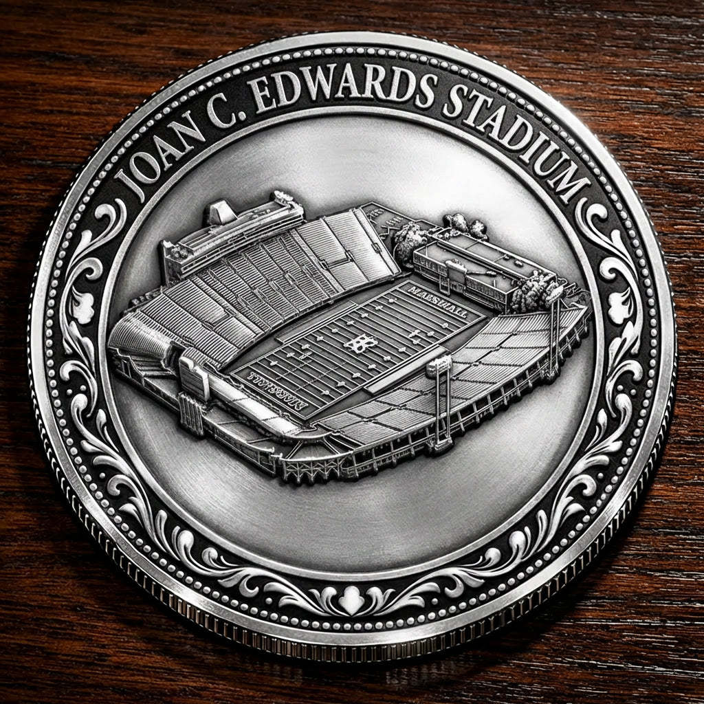 Custom Stadium Commemorative Coin Joan C. Edwards Stadium - Marshall Thundering Herd football, College Football Commemorative Coin