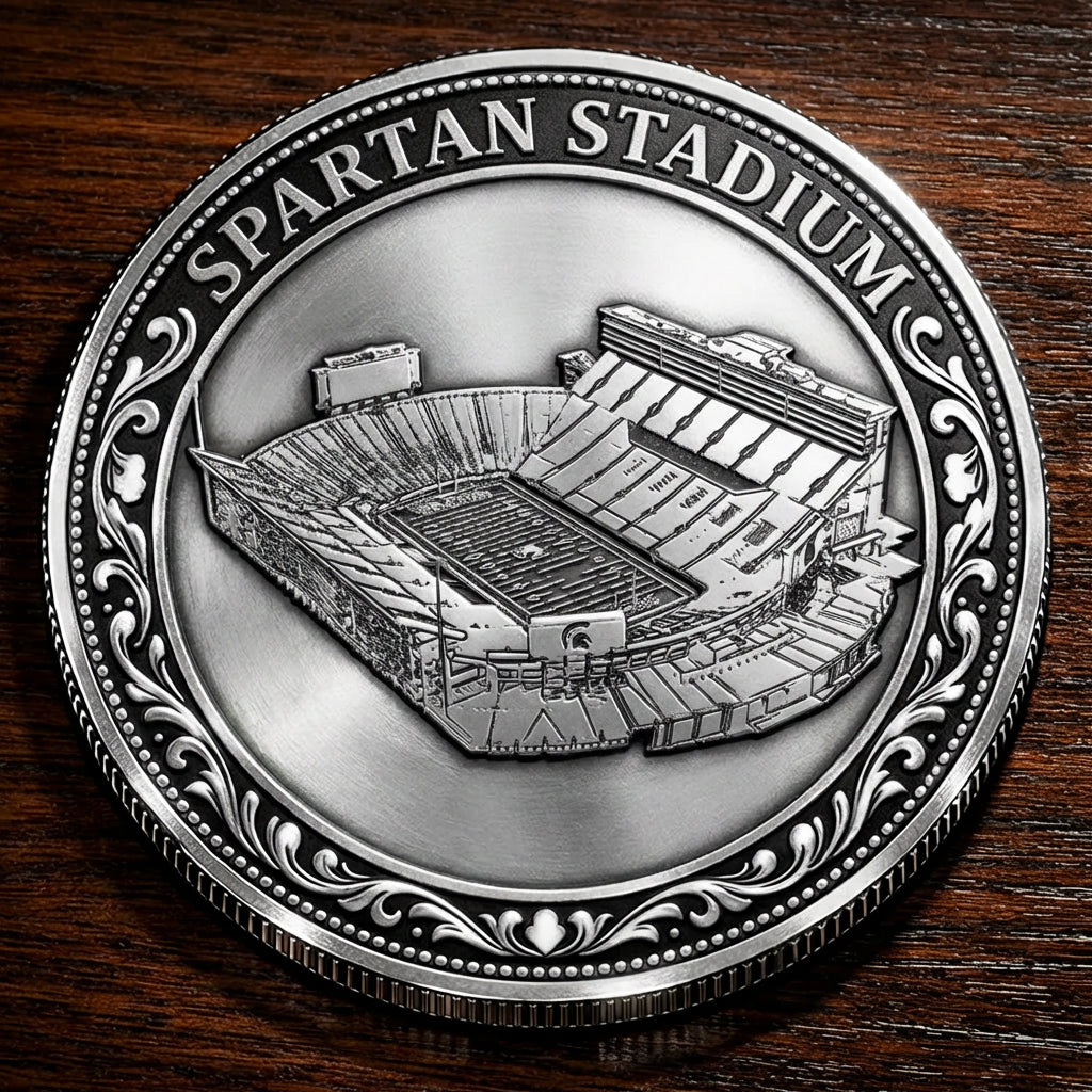 Custom Stadium Commemorative Coin Spartan Stadium - Michigan State Spartans football, College Football Commemorative Coin