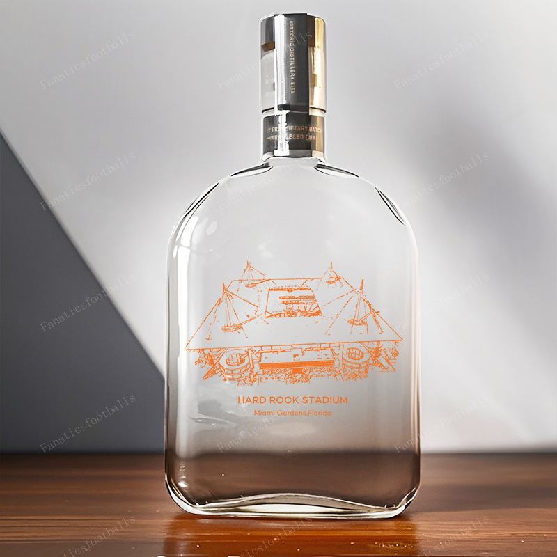 Hard Rock Stadium-Miami Dolphins, Miami Hurricanes Whiskey Bottles