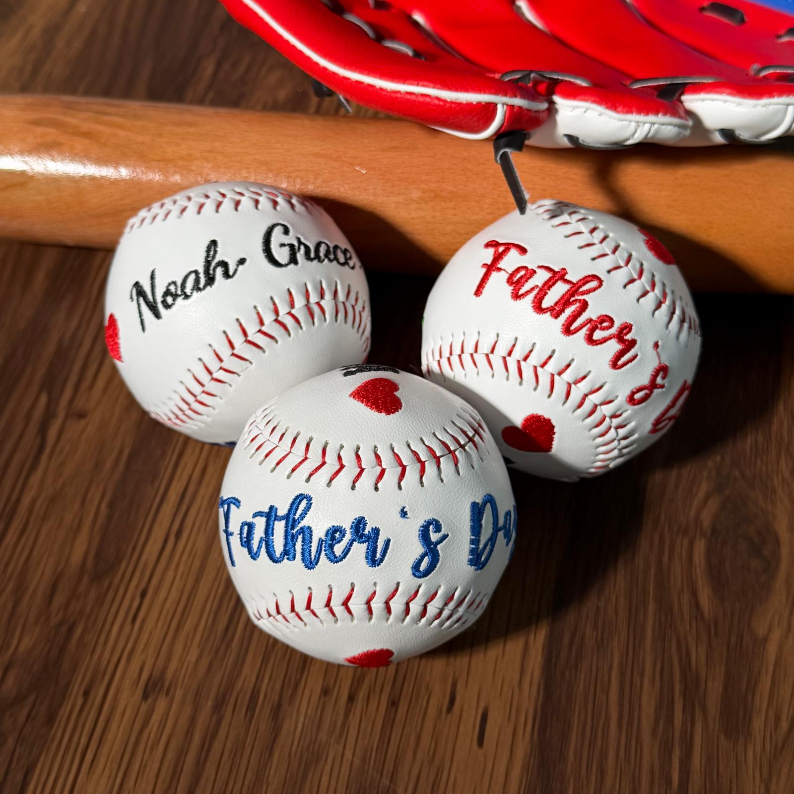 Custom Embroidered Sport Baseball & Softball - Father's Day Gift