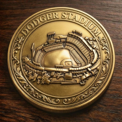 Custom Stadium Commemorative Coin Dodger Stadium - Los Angeles Dodgers baseball Commemorative Coin