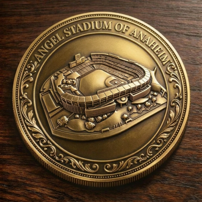 Custom Stadium Commemorative Coin Angel Stadium of Anaheim - Los Angeles Angels baseball Commemorative Coin