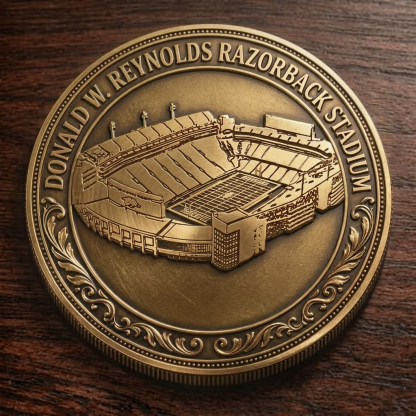 Custom Stadium Commemorative Coin Donald W. Reynolds Razorback Stadium - Arkansas Razorbacks football, College Football Commemorative Coin