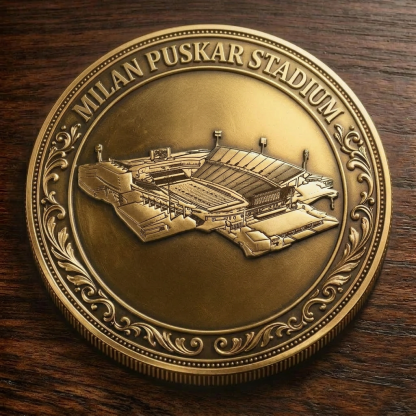 Custom Stadium Commemorative Coin Milan Puskar Stadium - West Virginia Mountaineers football, College Football Commemorative Coin