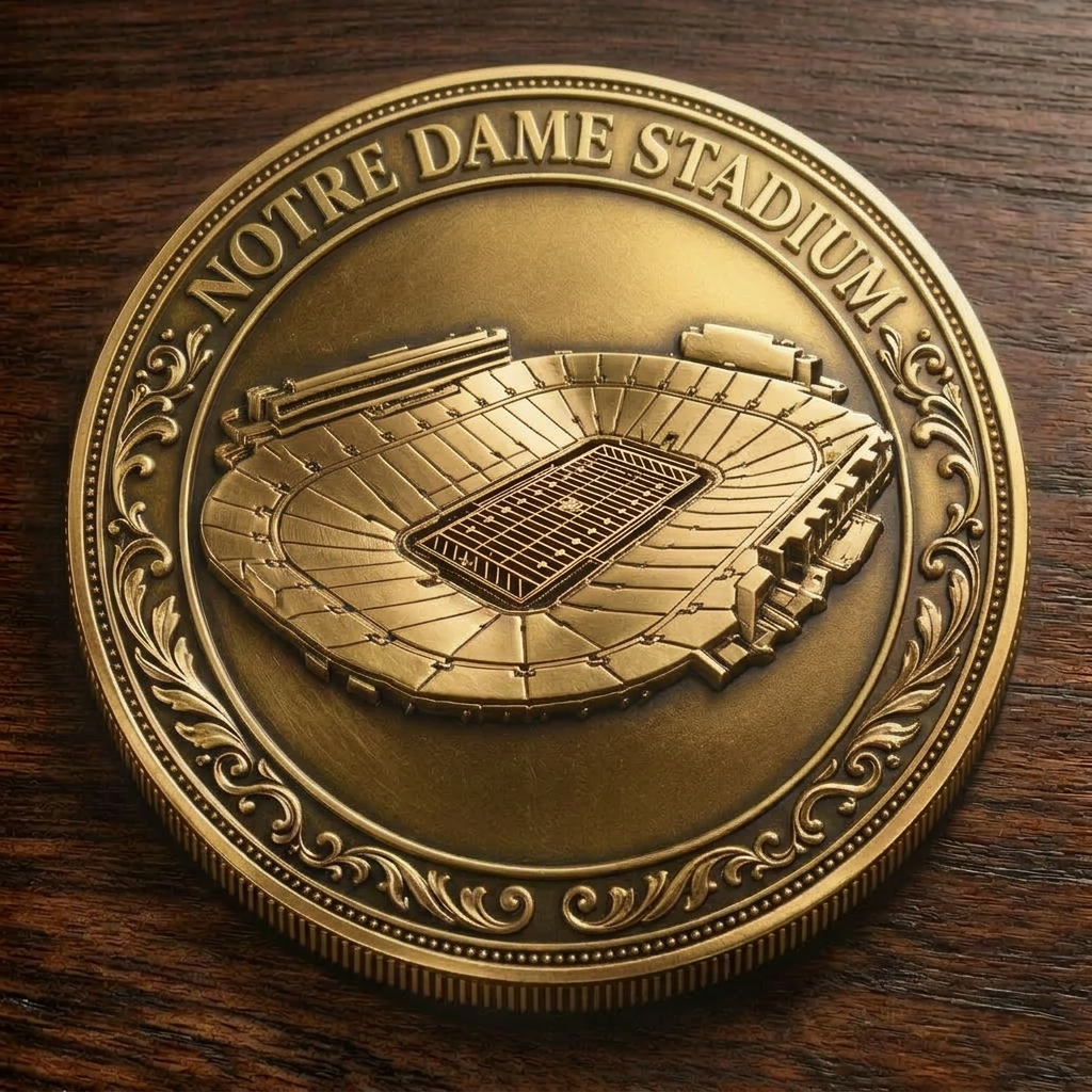 Custom Stadium Commemorative Coin Notre Dame Stadium - Notre Dame Fighting Irish football, College Football Commemorative Coin