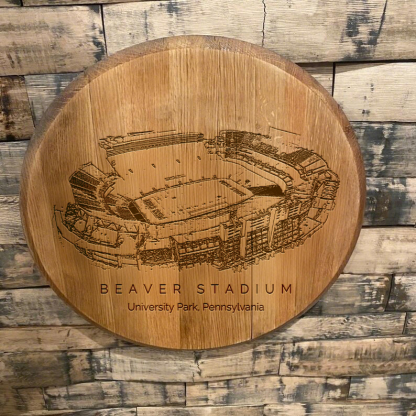 Beaver Stadium Laser-Engraved Barrel Heads