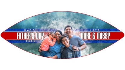 Custom Photo Football | Father's Day Football Gift | Gifts for Football Lovers