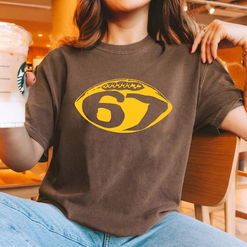 Custom College Football Varsity Number Tee, College Number Jersey Shirt, Sports Fan Gift