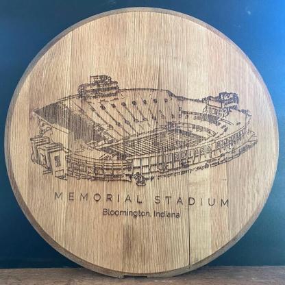Custom Memorial Stadium Laser-Engraved Barrel Heads