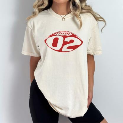 Custom College Football Varsity Number Tee, College Number Jersey Shirt, Sports Fan Gift