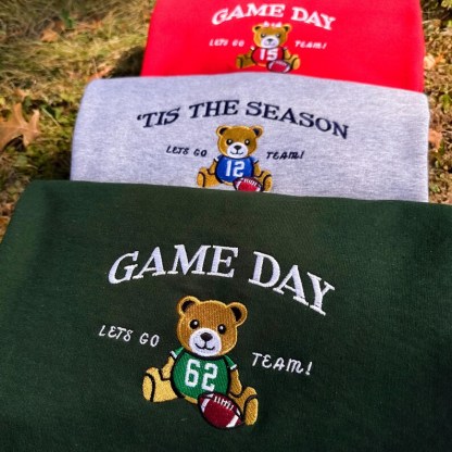 Custom Embroidered Name And Number Game Day Jerseys