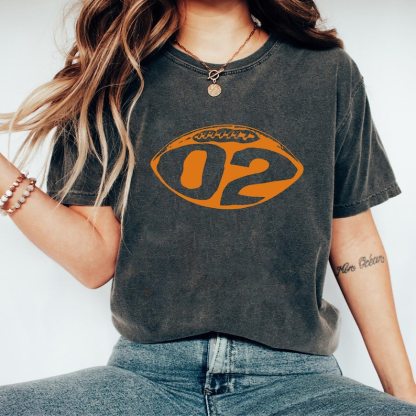 Custom College Football Varsity Number Tee, College Number Jersey Shirt, Sports Fan Gift