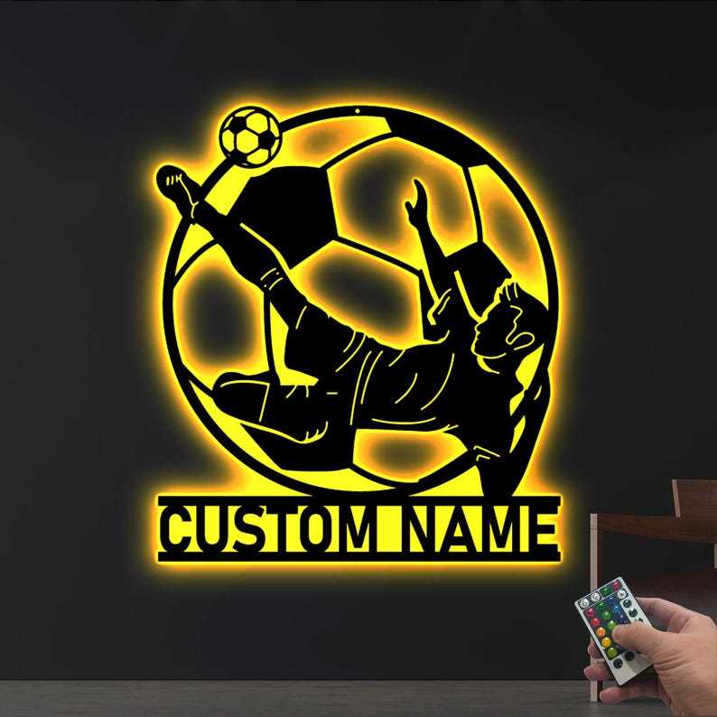 Customized Sports-Themed Acrylic Led Wall Light – A Christmas Gift For Athletes.