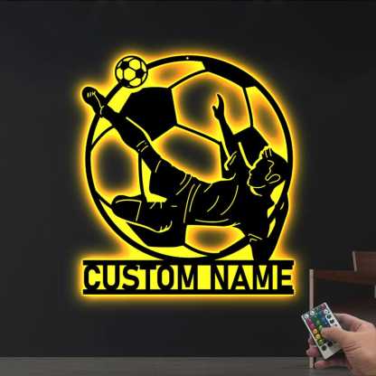Customized Sports-Themed Acrylic Led Wall Light – A Christmas Gift For Athletes.