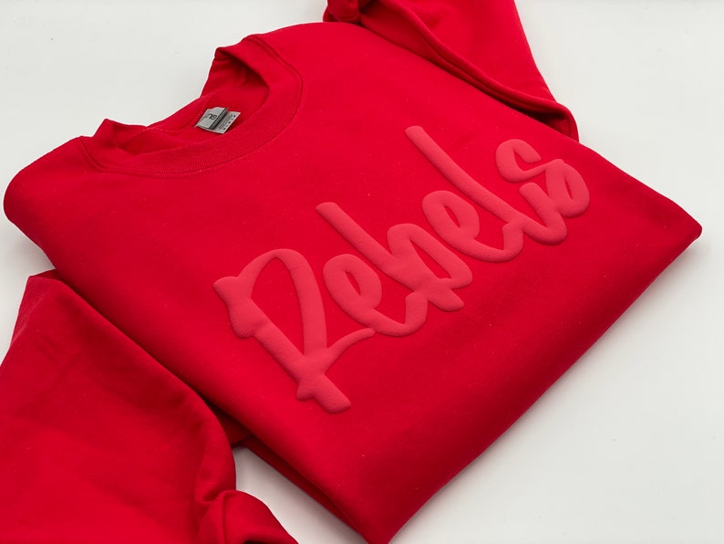 Custom Embossed Puff Print Team Name Sweatshirt/Hoodie/T-shirt