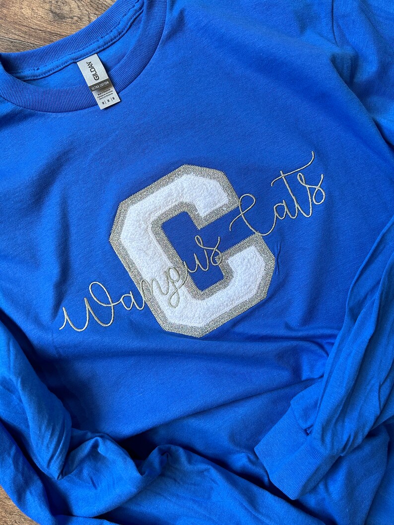 Single Letter Custom Patch App Spirit Tees With Mascot - Completely Customizable