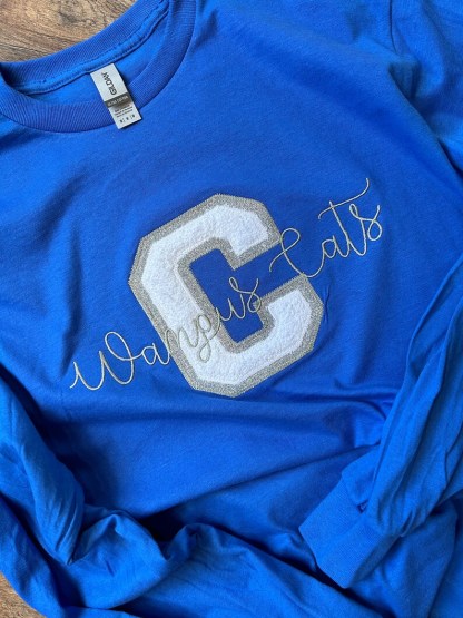 Single Letter Custom Patch App Spirit Tees With Mascot - Completely Customizable