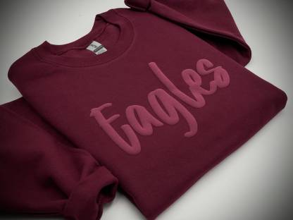 Custom Embossed Puff Print Team Name Sweatshirt/Hoodie/T-shirt