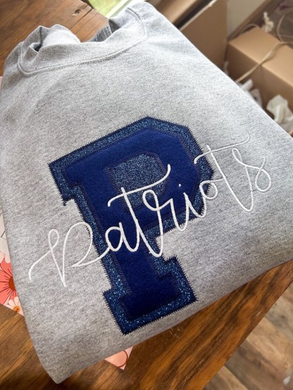 Single Letter Custom Patch App Spirit Tees With Mascot - Completely Customizable