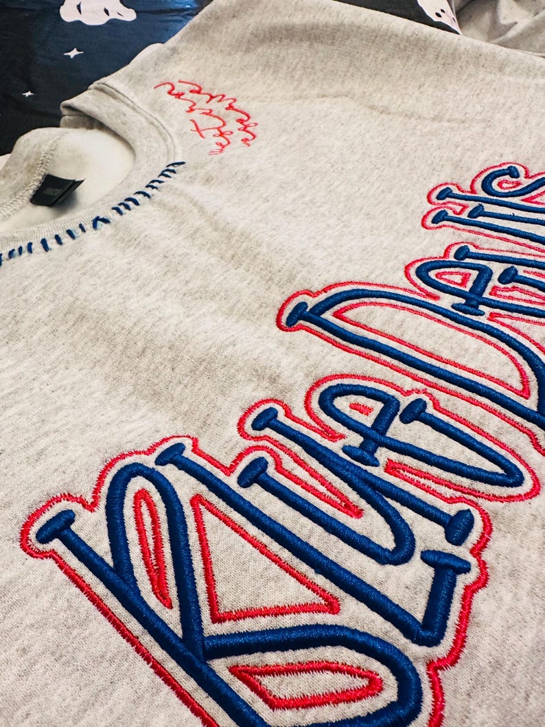 CUSTOM Football Team Sweatshirt | College Game Day | 3D Puff Embroidery