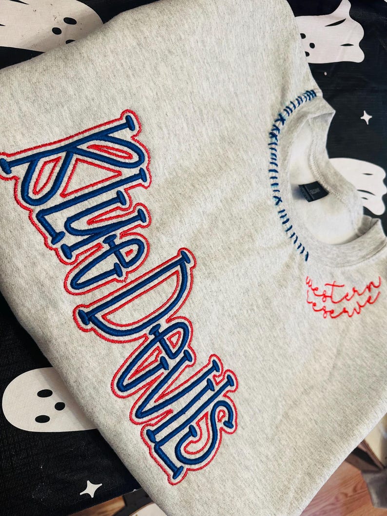 CUSTOM Football Team Sweatshirt | College Game Day | 3D Puff Embroidery