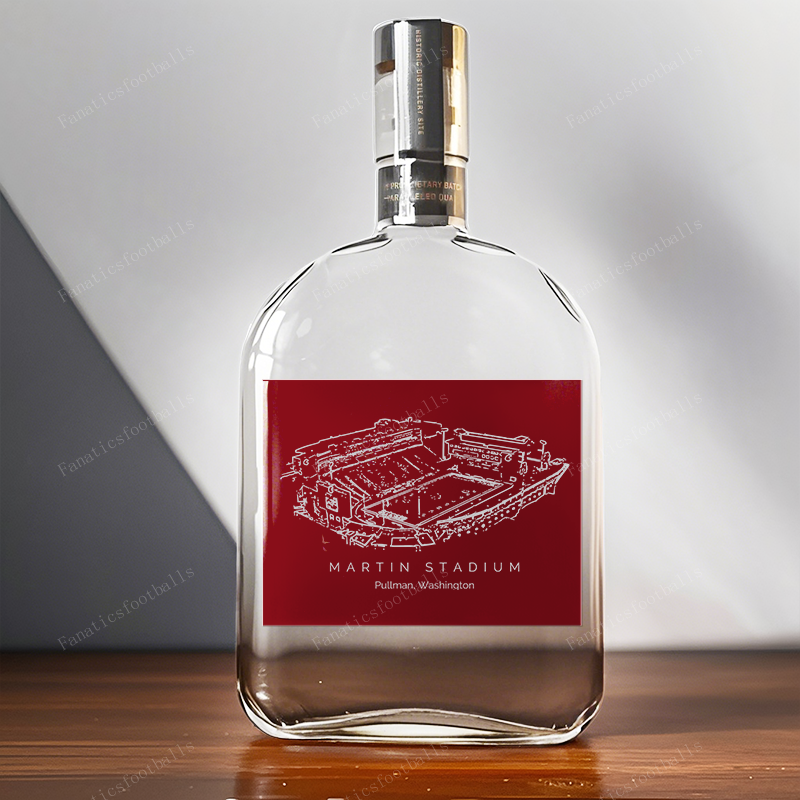 Martin Stadium-Louisiana-Washington State Cougars Whiskey Bottles
