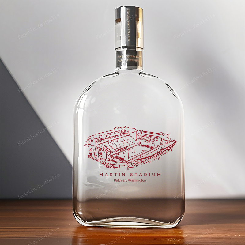 Martin Stadium-Louisiana-Washington State Cougars Whiskey Bottles