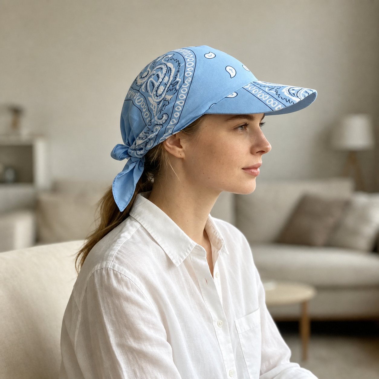 Custom Embroidered Wide Brim Sun Visor Cap-Game Day UV Protection Headwear