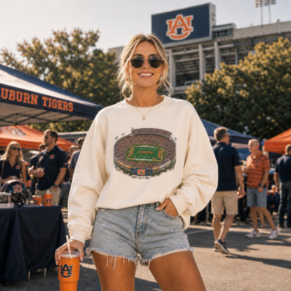 Custom Hand-Painted Court Crewneck Sweatshirt