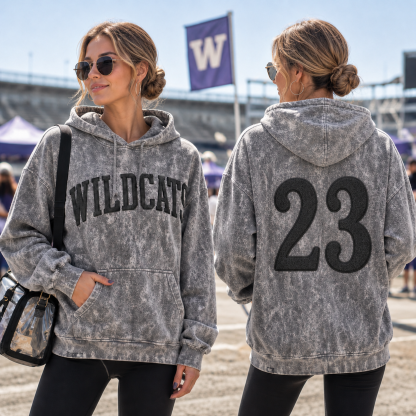 Custom 3D Puff Print Camo Game Day Hoodie, Personalized Team & College Spirit Wear