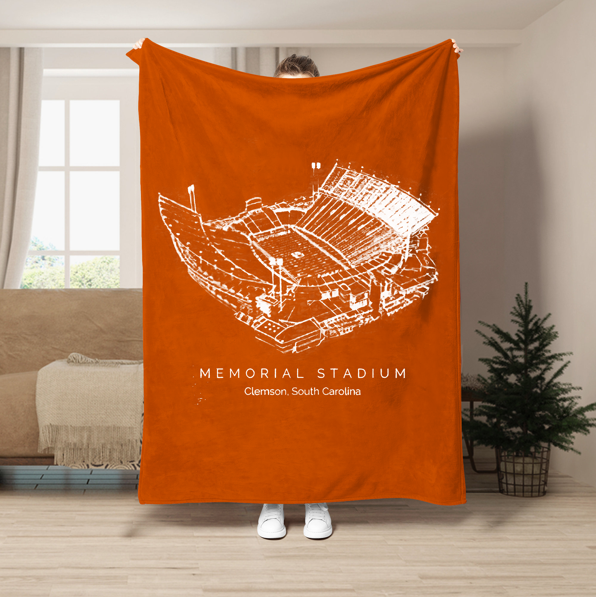 Memorial Stadium (Clemson) - College Football Blanket